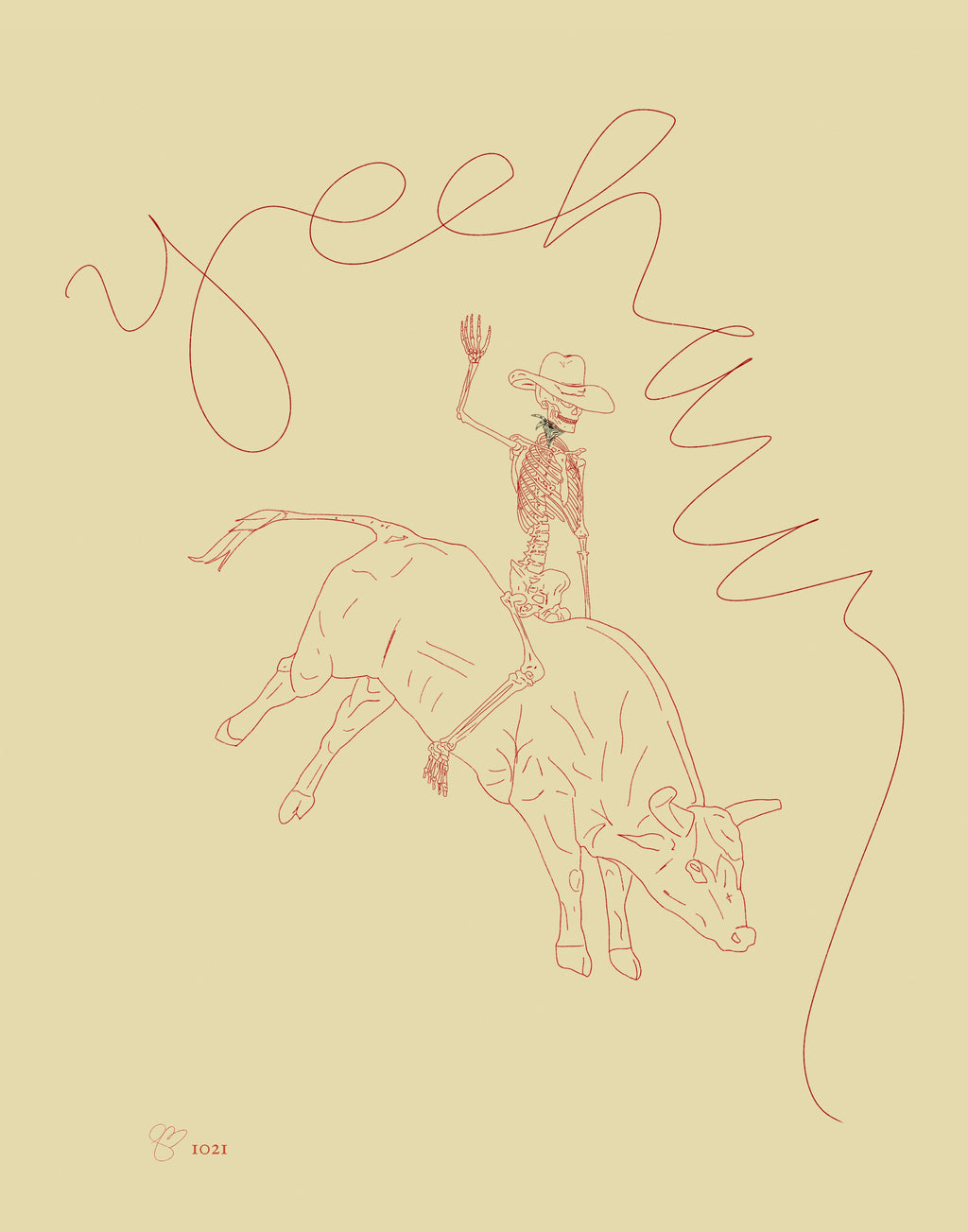 #1021 Concrete Cowboy Fine Art Print