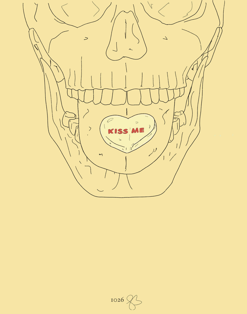#1026 Kiss Me Thru the Phone Fine Art Print